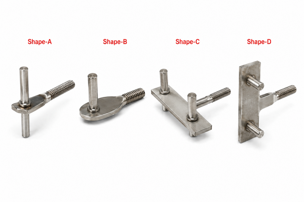 ADS01 shape A B C D stone fixing bracket options