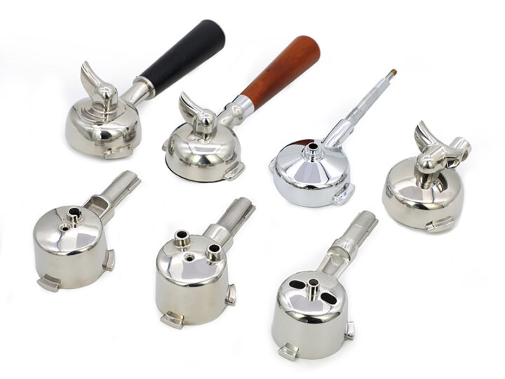 Stainless Steel Coffee Machine Handles and Filter Holders