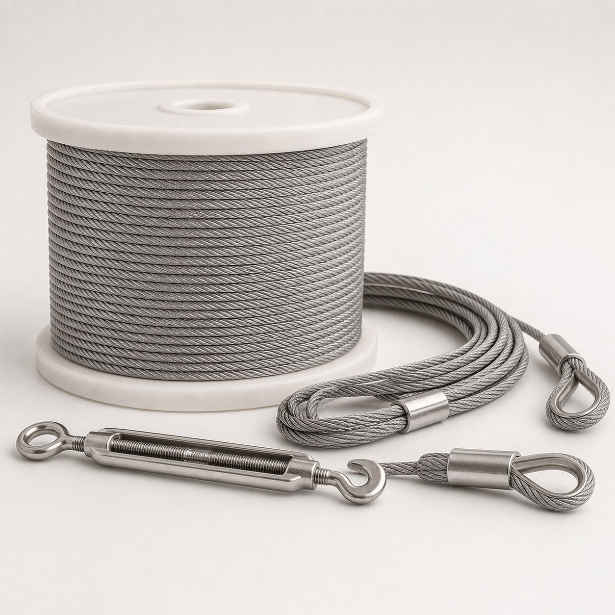 Custom stainless steel wire rope and cable assemblies