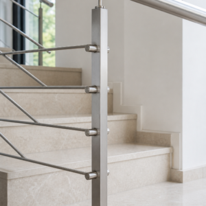 304 Stainless Steel Stair Railing Posts for Balustrades